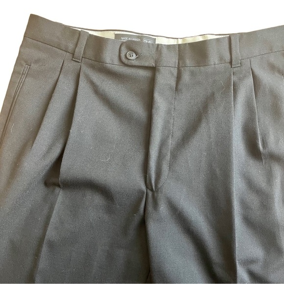 Boulevard Club black dress pants size 36 made in Canada office work vintage - Picture 6 of 10